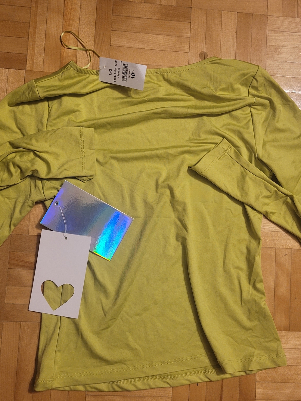 Women’s Lime Green Long-Sleeve Tee